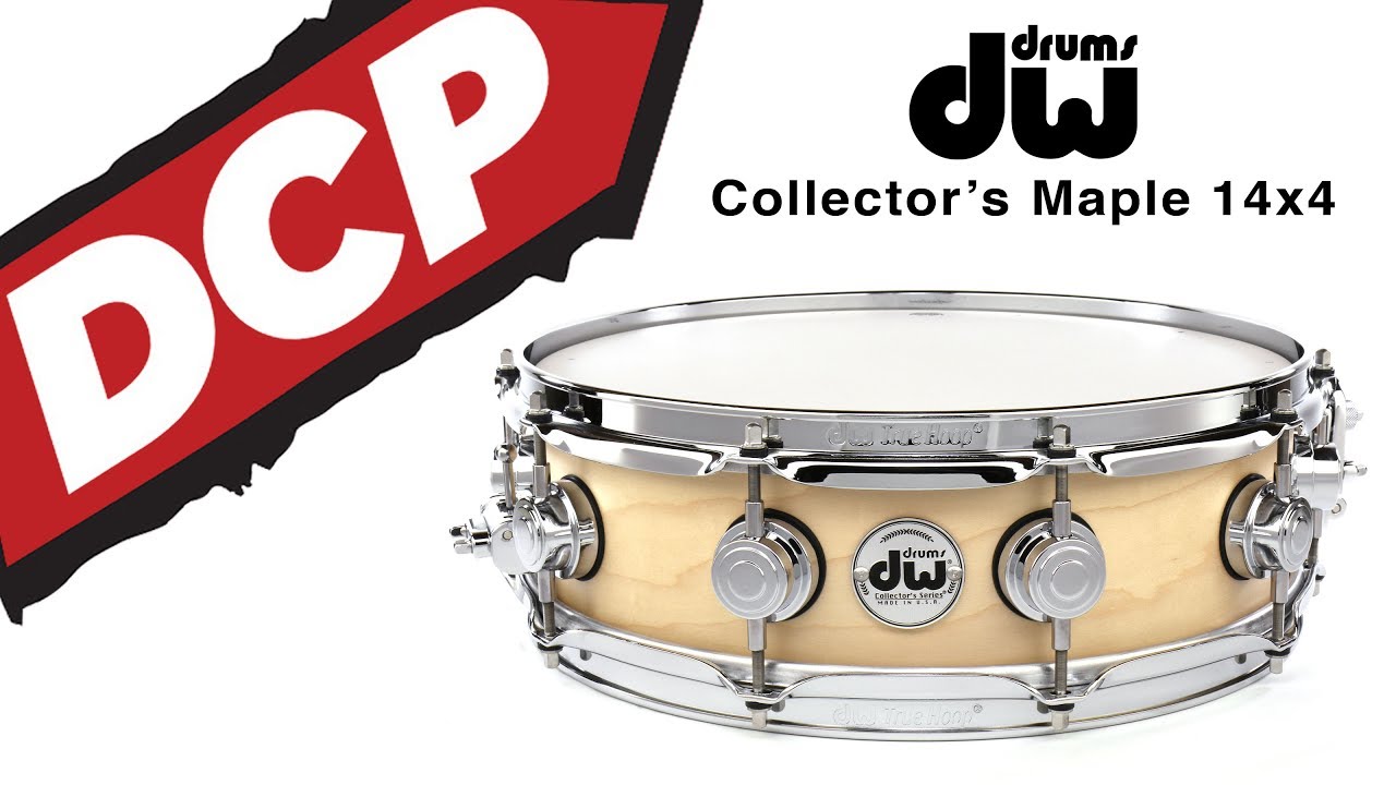 DW Collectors Maple Snare Drum 14x4 Satin Natural