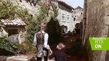 A plague tale : 4K Ray tracing Global Illumination + Graphic tweaks | comparison and gameplay