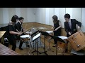 ドラムセット1つで演奏できる打楽器4重奏「Giant Drum」