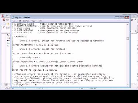 Beginner PHP Tutorial  15 - More on Error Reporting