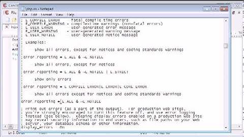 Beginner PHP Tutorial  15 - More on Error Reporting