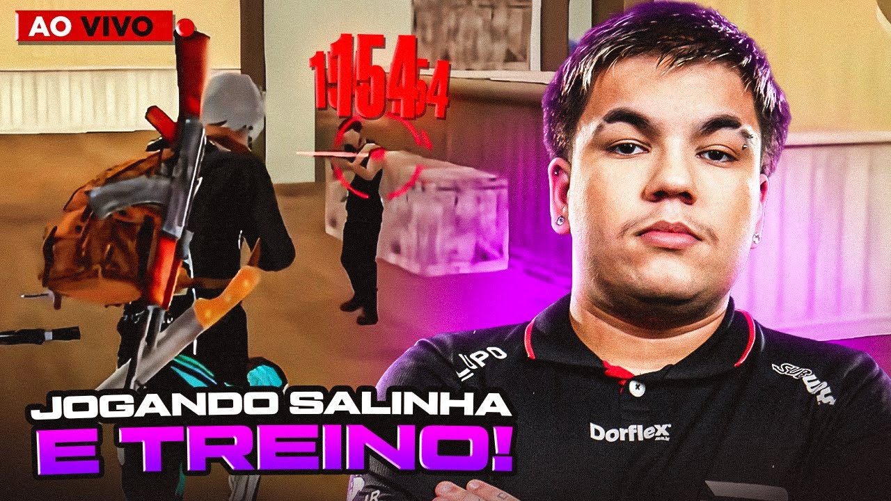LIVE ON🔴JOGANDO TREINO COM INIMIGOS- LUCI FF !!! FREE FIRE AO VIVO🔥