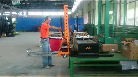 Welift Self loader Pallet Lifter the pedestrian stacker for vans and transport vehicles video