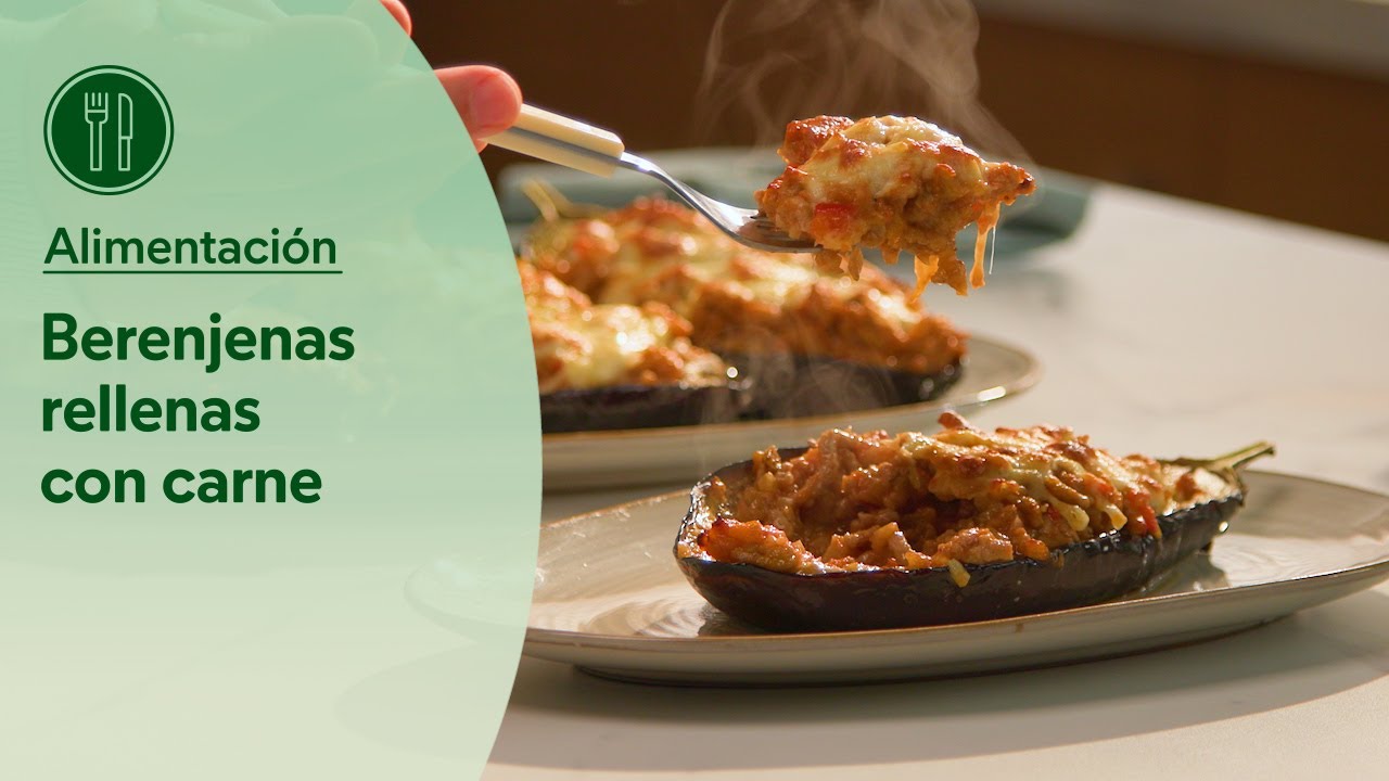 Berenjenas rellenas de carne al horno