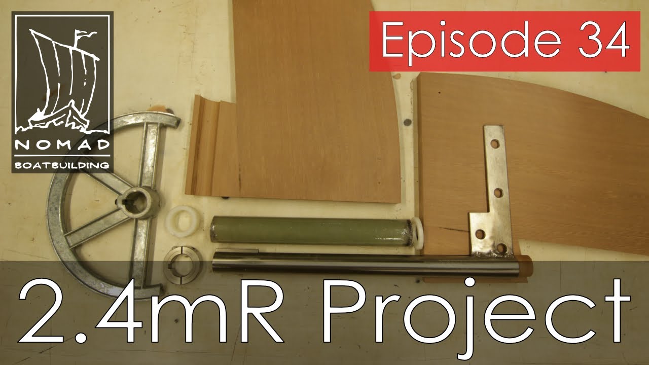 International 2.4mR Sailboat Project - Episode 34 - Rudder part 1