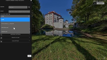 Upload and embed a normal video within a 360 video or image