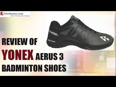 Video REVIEW OF YONEX AERUS 3 BADMINTON SHOES - youtube