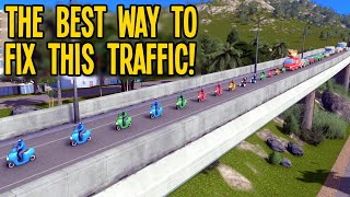 The Secret To Save Our Cities Terrible Traffic in Cities Skylines!