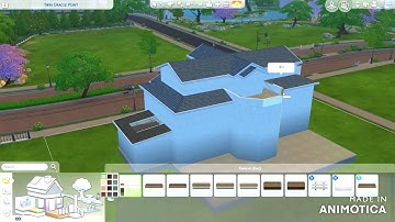 Twin Oracle Point Part 1:2 Large Stone House | The Sims 4: Speed Build