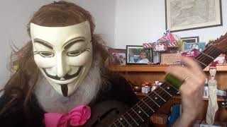 Video thumbnail of "Finger Style Blues Song. Everything Is Normal Hear In Brooklyn. Please HELP ME? I Might Go Insane!!"