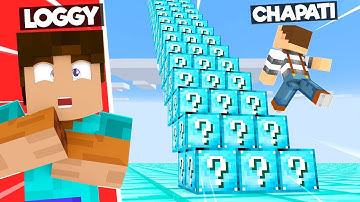 MINECRAFT 1v1v1 DIAMOND LUCKY BLOCK RACE!