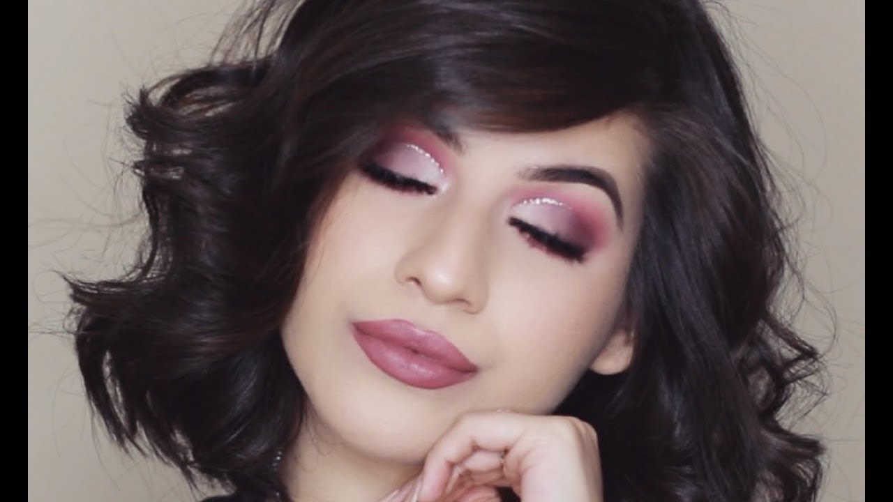 Pink GLAM AF Valentines Day Tutorial Ft. Huda Beauty