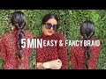 Unique & Simple Braid for Medium to Long Hair, Perfect hairstyle for Valentines Day, Braid Hairstyle