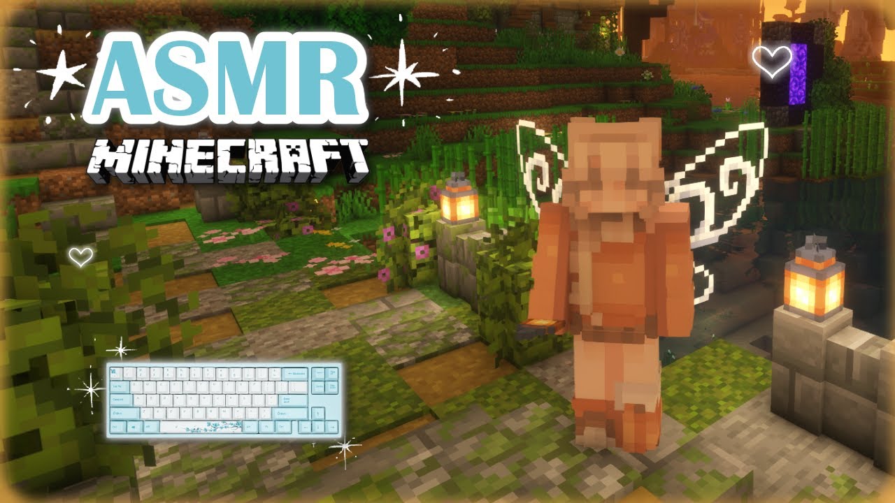 Minecraft ASMR ♡ – Cozy Path Building 🍂 | Whispering & Keyboard Sounds ✨