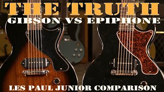 Les Paul Junior Shootout - Gibson vs Epiphone - Back to Back Comparision