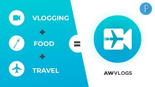 How to make vlogging + food + traveling logo on pixellab | make logo for vloging channel in android screenshot 2