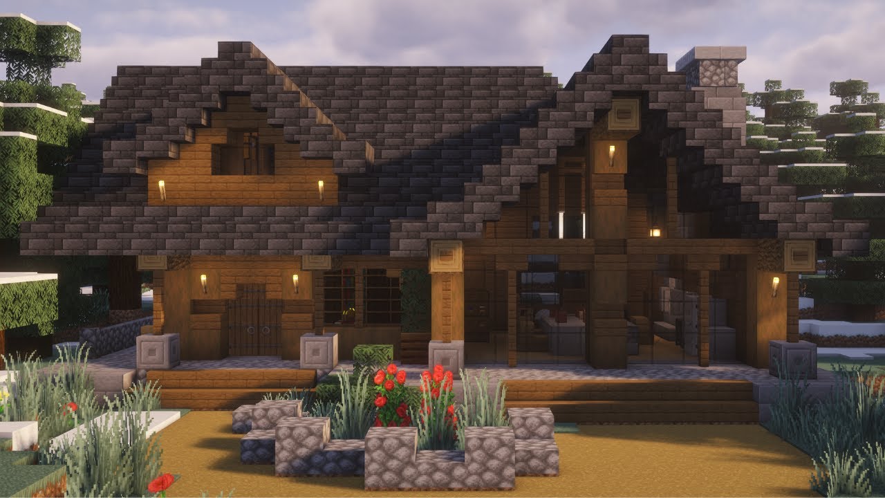 Minecraft: How To Build a Log Cabin | Tutorial |