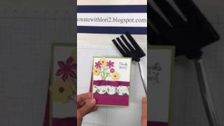 Jumbo Fork Bow w/ Stampin'Up Ribbon
