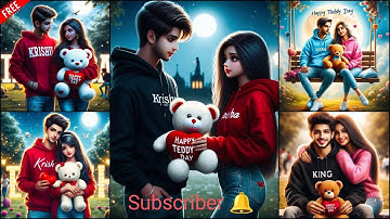 Create 3D Free Ai Happy Teddy Day couples name Images🐻|Bing image creator tutorial FREE | Bing Ai🐻💯