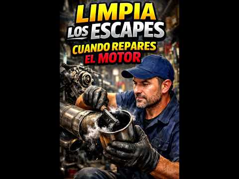 LIMPIA LOS ESCAPES CUANDO REPARES ESL MOTOR!!! #electronicaautomotriz #automobile 