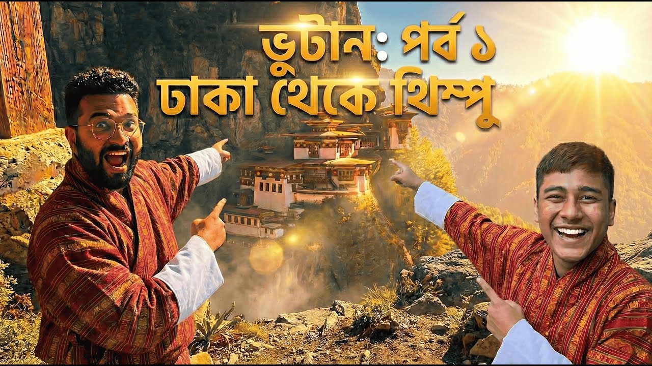 পৃথিবীর একমাত্র কার্বন নেগেটিভ দেশ | ঢাকা → থিম্পু | Bhutan Travel Vlog Ep-1