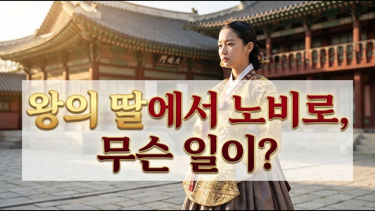 경혜공주, 왕실에서 노비로의 충격적인 전환!