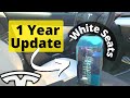 Tesla White Seat Ceramic Coat 👉🏻1 Year Later UPDATE | Model 3 🔥 Model Y Gyeon Leather Shield