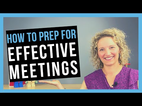 Video: How To Prepare A Meeting