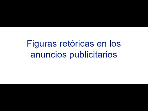 Figuras retóricas en anuncios publicitarios