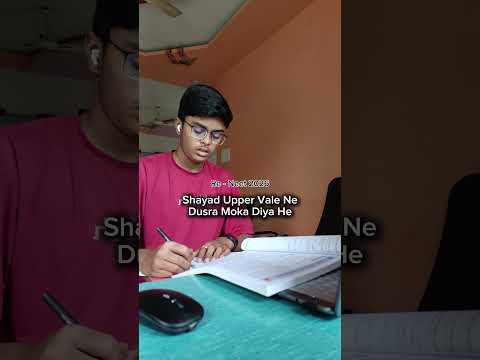 Shayad Upper Vale Ne Dusra Moka Diya hai 😟#study #shorts #neet #ytshorts