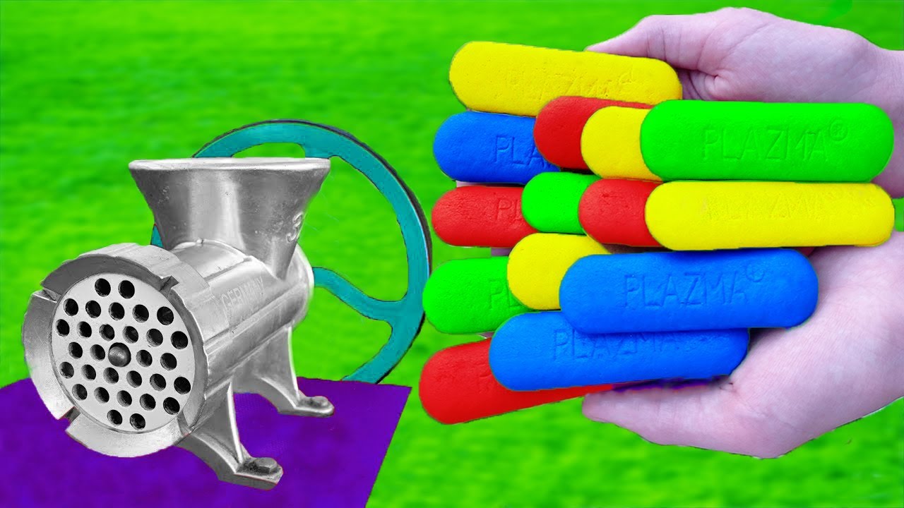 EXPERIMENT COLORFUL COOKIES VS MEAT GRINDER