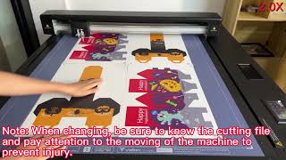 Efficient working mode on Vulcan digital flatbed cutter FC-700VC