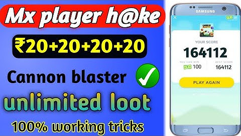 🔴Mx Player New Hack Trick | Canon Blast Game Hack Trick | New Canon Blast Hack Trick | New Mx Player