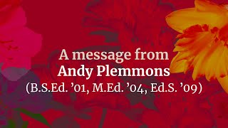 Andy Plemmons - 2021 Mid-Career Alumni Award Recipient (Practitioner)