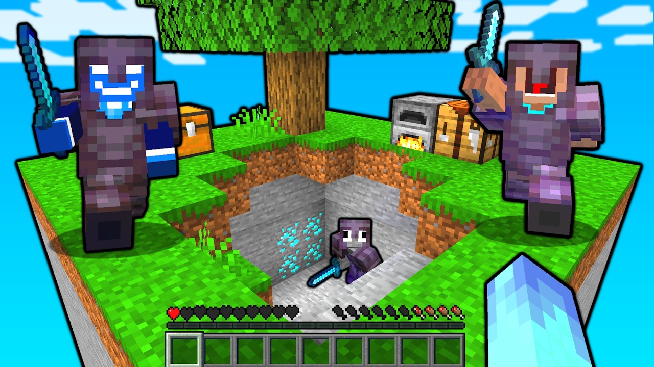 Can I Survive ONE CHUNK ONLY Minecraft Manhunt?