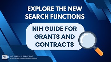 NIH Guide for Grants and Contracts: Search Functions
