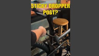 Sticky Dropper Post? Watch this!😍 #bike #mountainbike #mtb #bikemaintenance