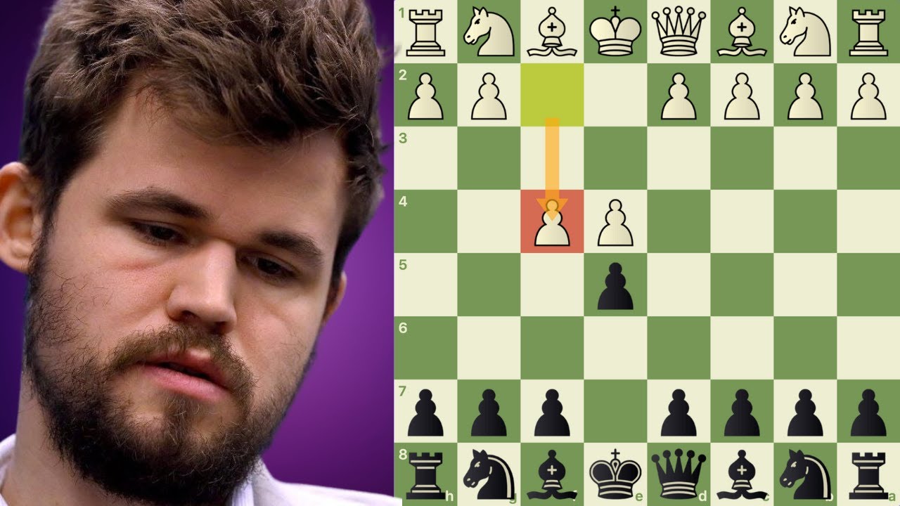 Magnus Carlsen enfrenta o GAMBITO DO REI