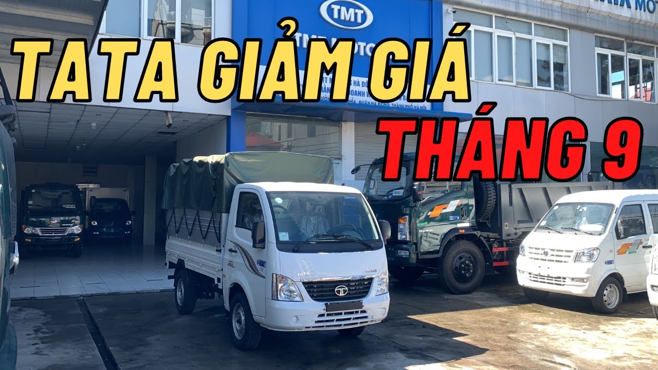 Giảm giá xe tải TATA, giá bán của xe tải nhỏ MÁY DẦU... - youtube