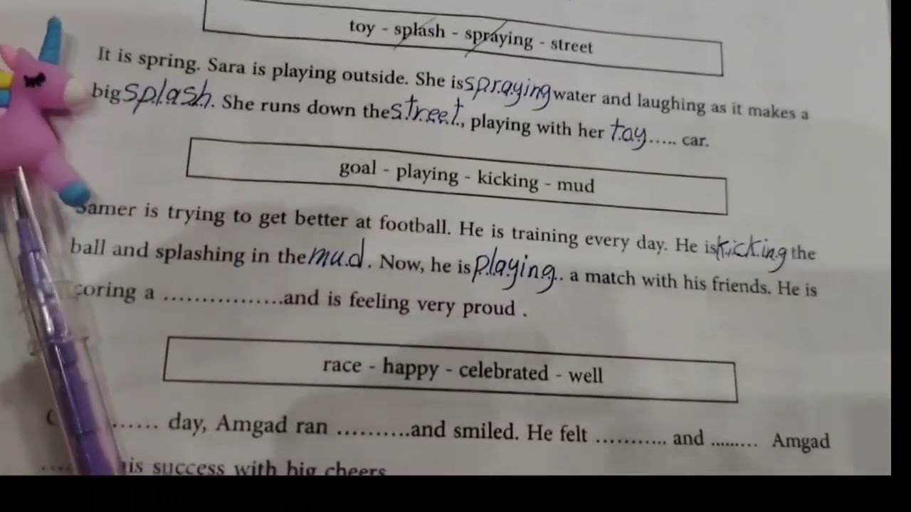 حل كتاب التقييمات الانجليزي للصف الثالث الابتدائي الترم الأول صفحة 58