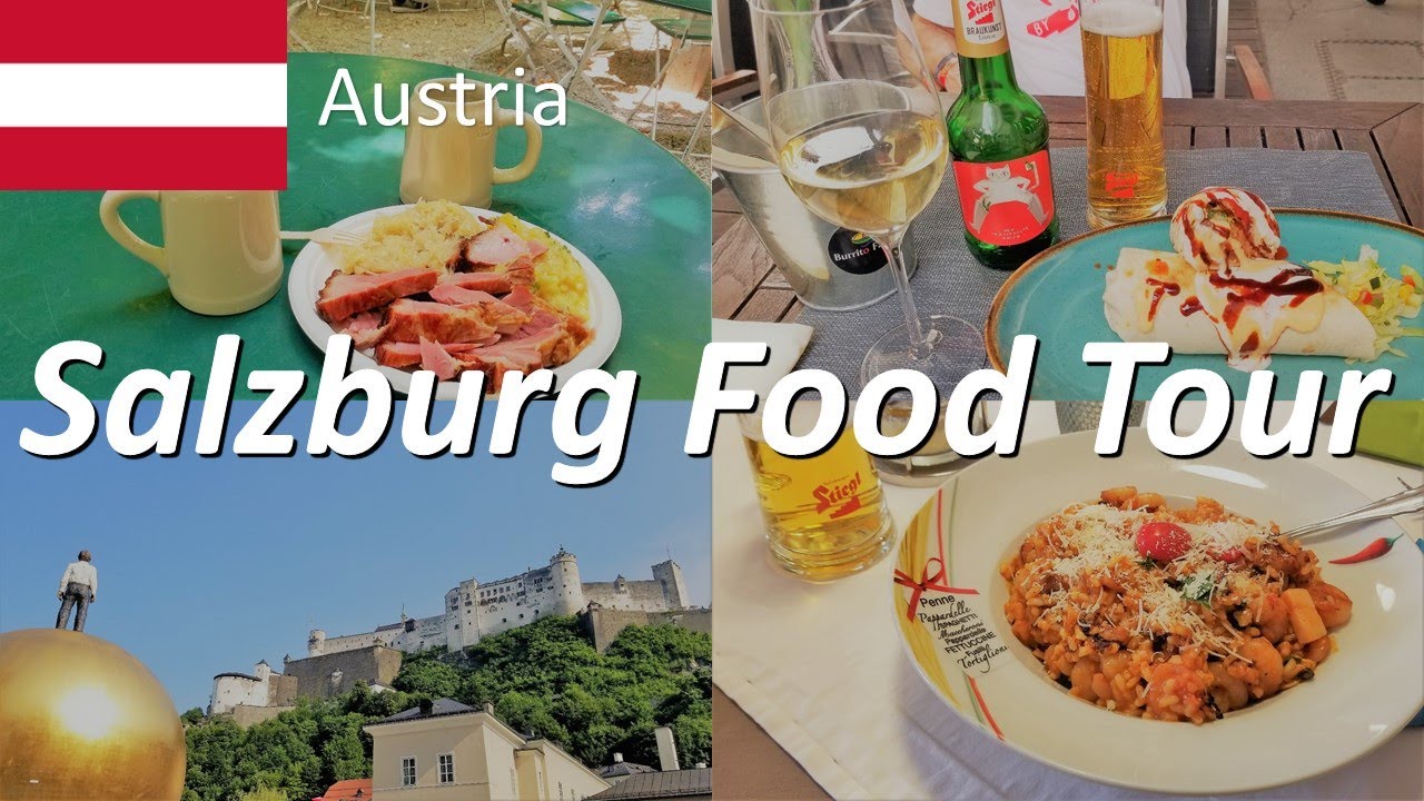 【Salzburg Food Tour】🇦🇹What to Eat? Best Food & Brewery in Salzburg Austria / Walking in Salzburg