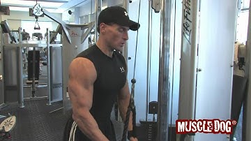MuscleDog.com Presents: Tricep Press Downs With Rope