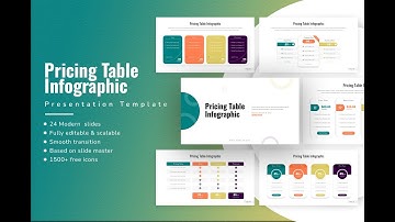 Pricing Table Infographic Presentation Template