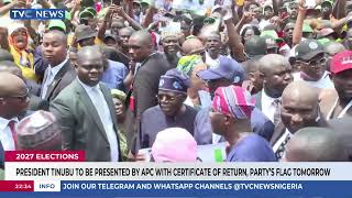 Pres. Tinubu To Receive APC Certificate Of Return, Party's Flag On Sunday  screenshot 1