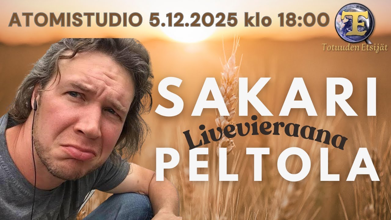 ATOMIstudio Sakari Peltola livevieraana 5.12.25 klo 18
