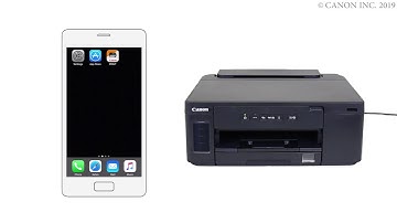 Enabling printing from a smartphone (iOS) - 2/2 (GM2000 series)