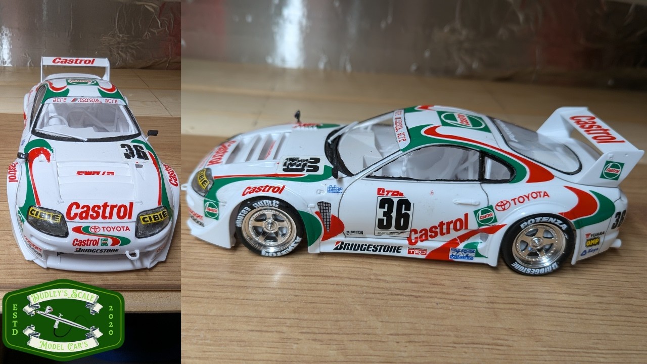 TAMIYA CASTROL TOYOTA TOM'S SUPRA GT Full unboxing/Full build