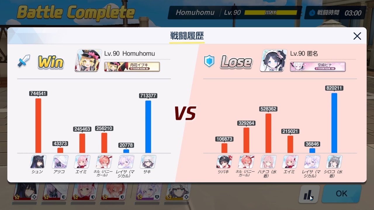 [ブルアカ][新S10][旬 紅兔  艾米 紅兔 +  魔芋 咲 進攻VS防守 椿 紅兔 水花 艾米+  魔芋 水白子!][60][戦術対抗戦-市街戦]