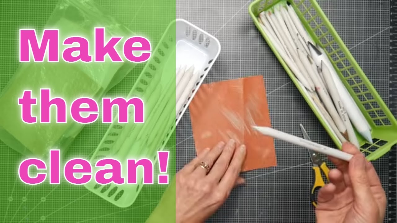 how to clean blending stumps