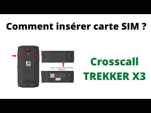 Crosscall TREKKER X3 : Insérer la carte SIM